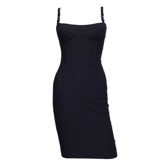 Gianni Versace Little Black Mini Dress - Picture 1 of 6